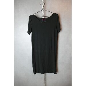 LAYERS by Hatch Black T-Shirt Dress‎ Size Small Short Sleeve Casual